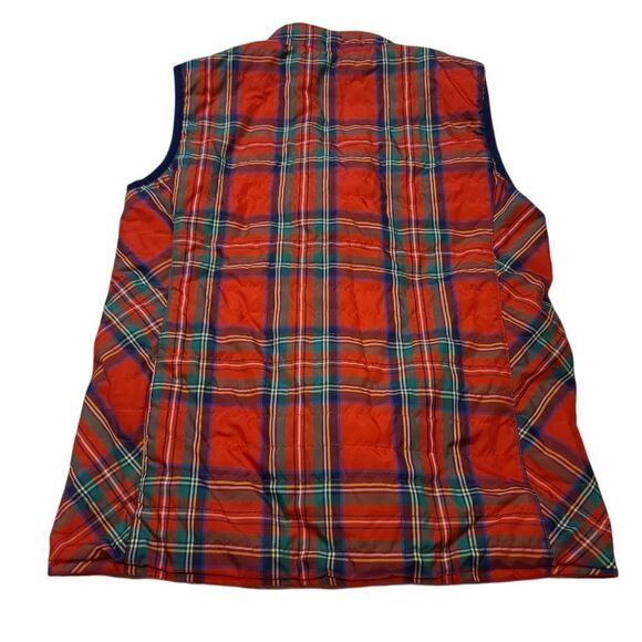 Kids Vineyard Vines Reversible Plaid Vest, Red  Size Large, 14 - Picture 3 of 9